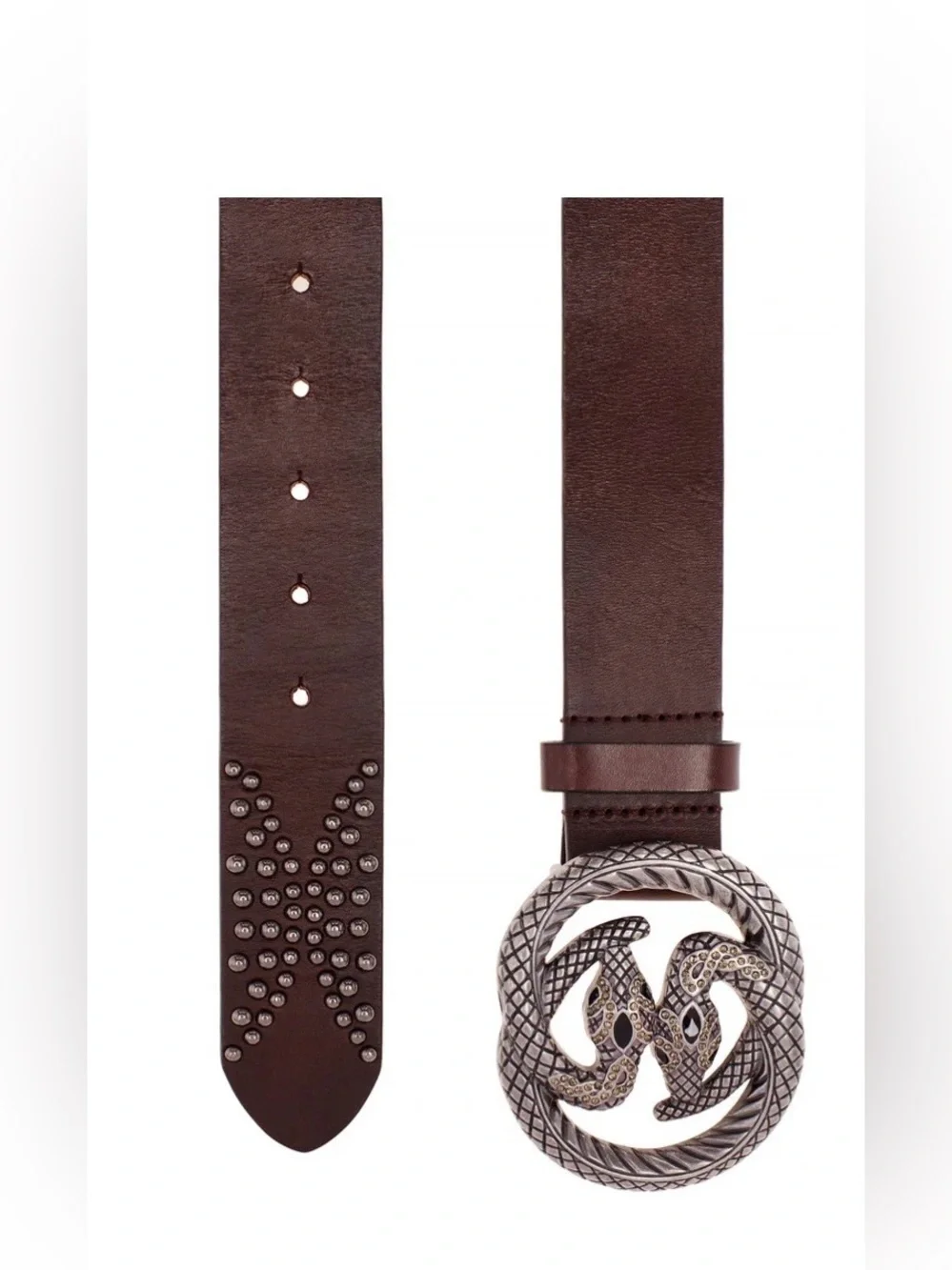 Contorno Snake Como Genuine Leather Belt NIB